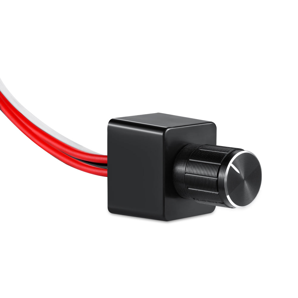 12V Dimmer Switch LED Light Dimmer, Rotary Dimming Switch for RV Boat Truck Van LED Lighting 6A