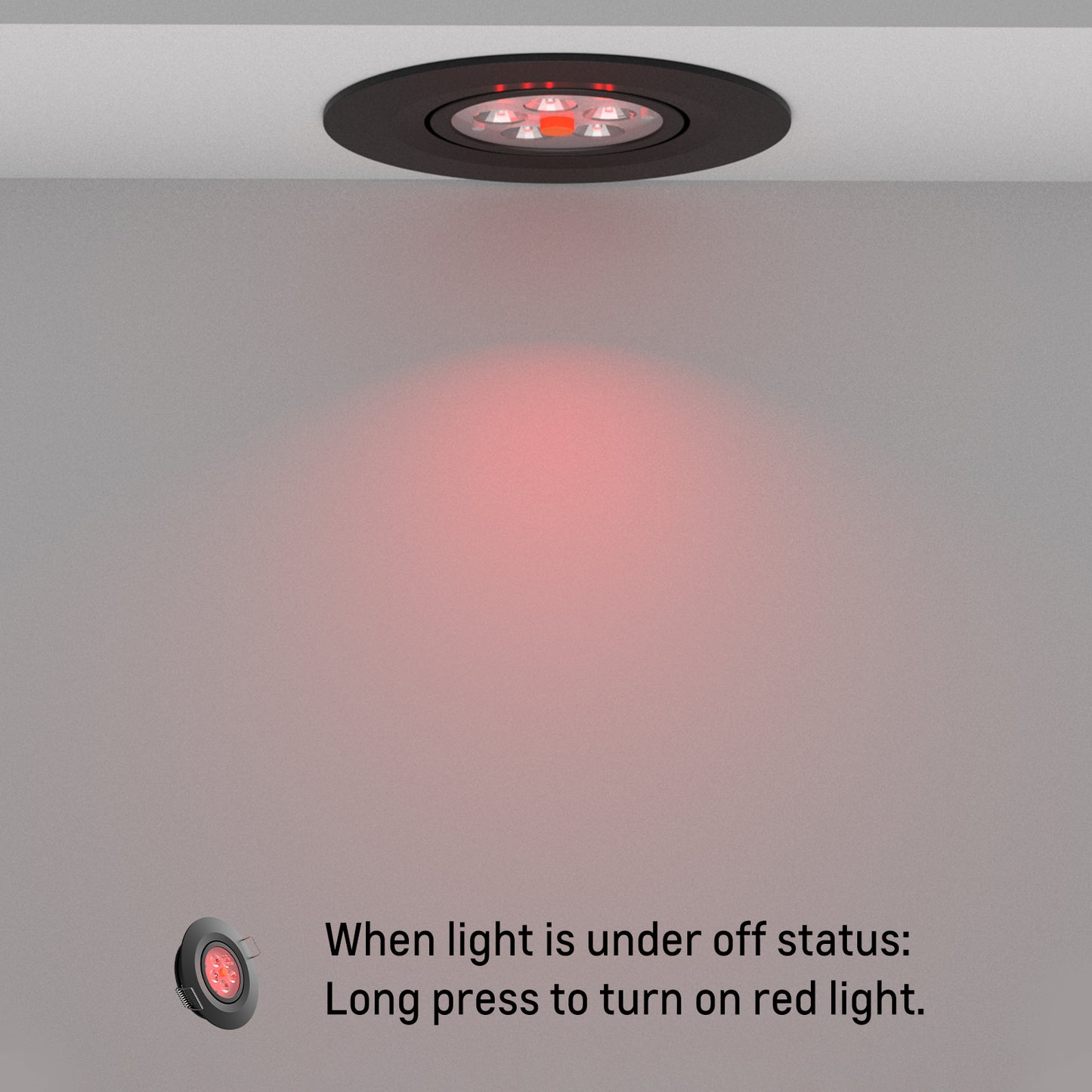 12V LED Puck Light, RV Boat Swivel Recessed LED Interior Light, 36° Beam Angle Vertical 70° Adjustment,Full Aluminum Downlights,3 Inch Inbuilt Dimmer Switch & Red Nightlight, Black