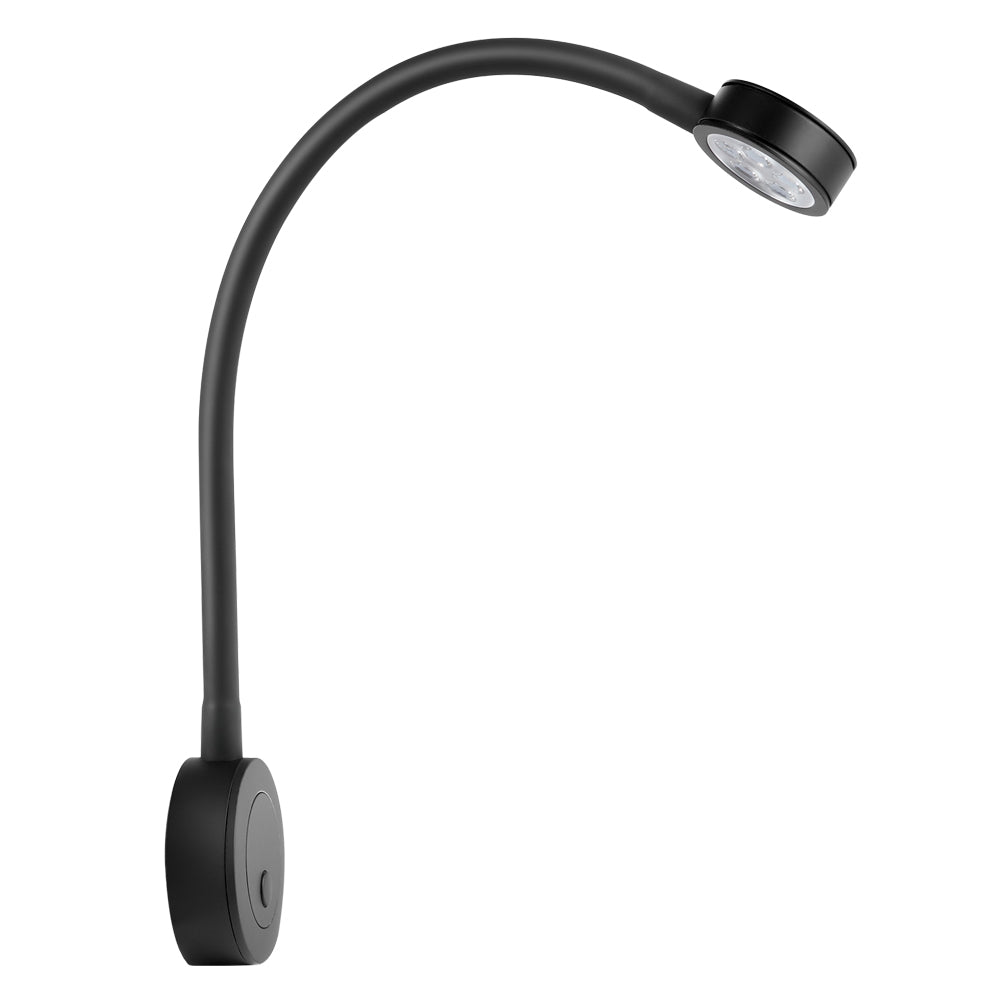 12V LED Reading Light RV Boat Flexible Gooseneck Light, for Camper Van Travel Trailer Truck, Built-in Press Dimmer Switch & USB Charger