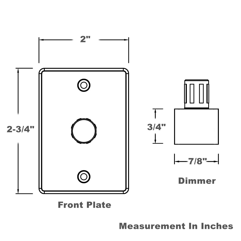 12V Dimmer Switch, RV Light High Side PWM Dimming Switch for Boat Van Truck Cars, Works with Dimmable LED Light