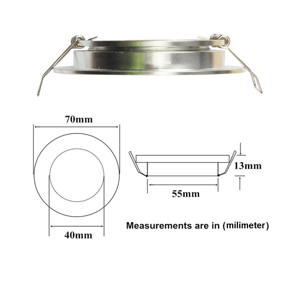 12V LED Puck Light RV Boat Led Recessed Ceiling Light 4 Pieces - Super Slim Full Aluminum