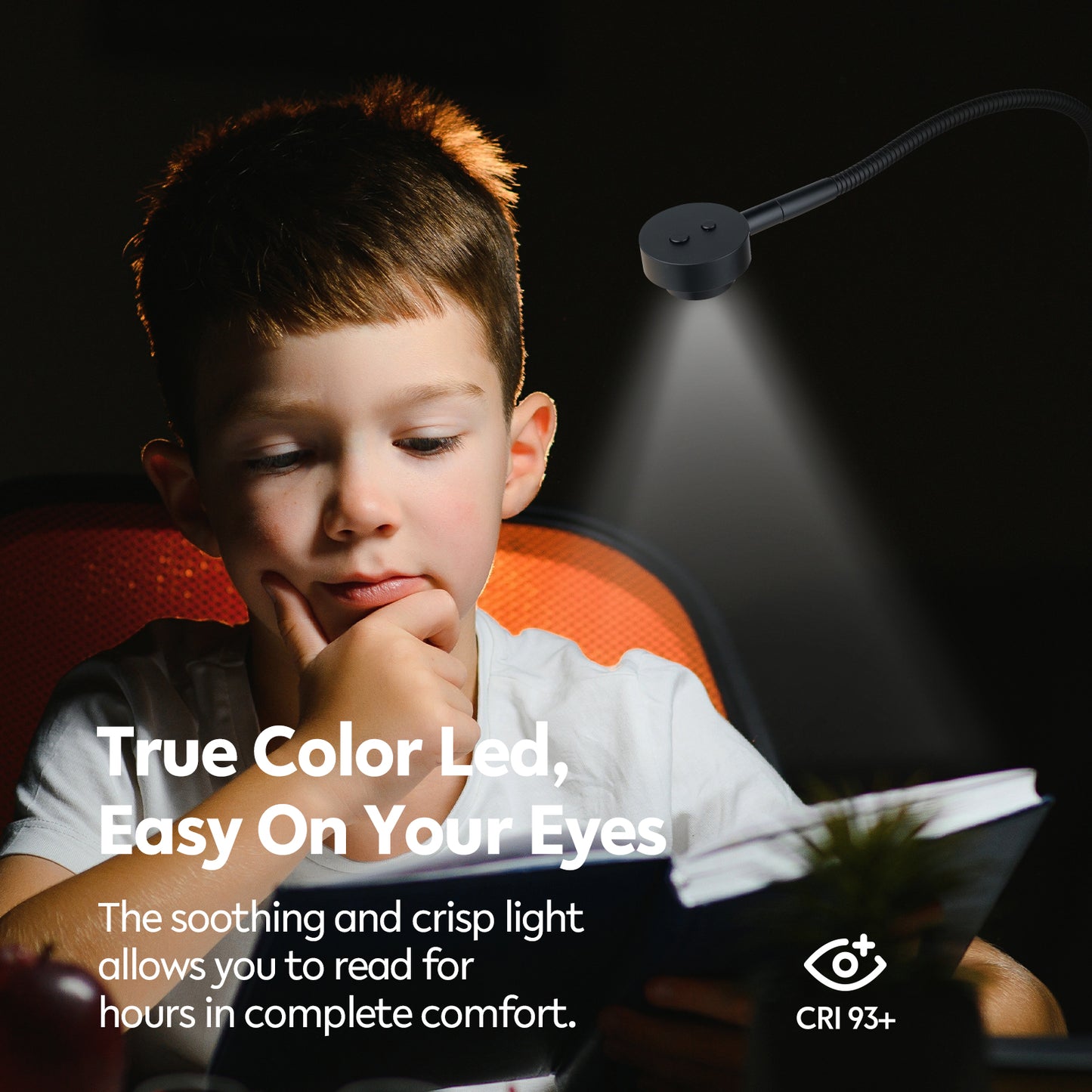 Bedside LED Reading Light, 2700K/4000K/6000K/Amber