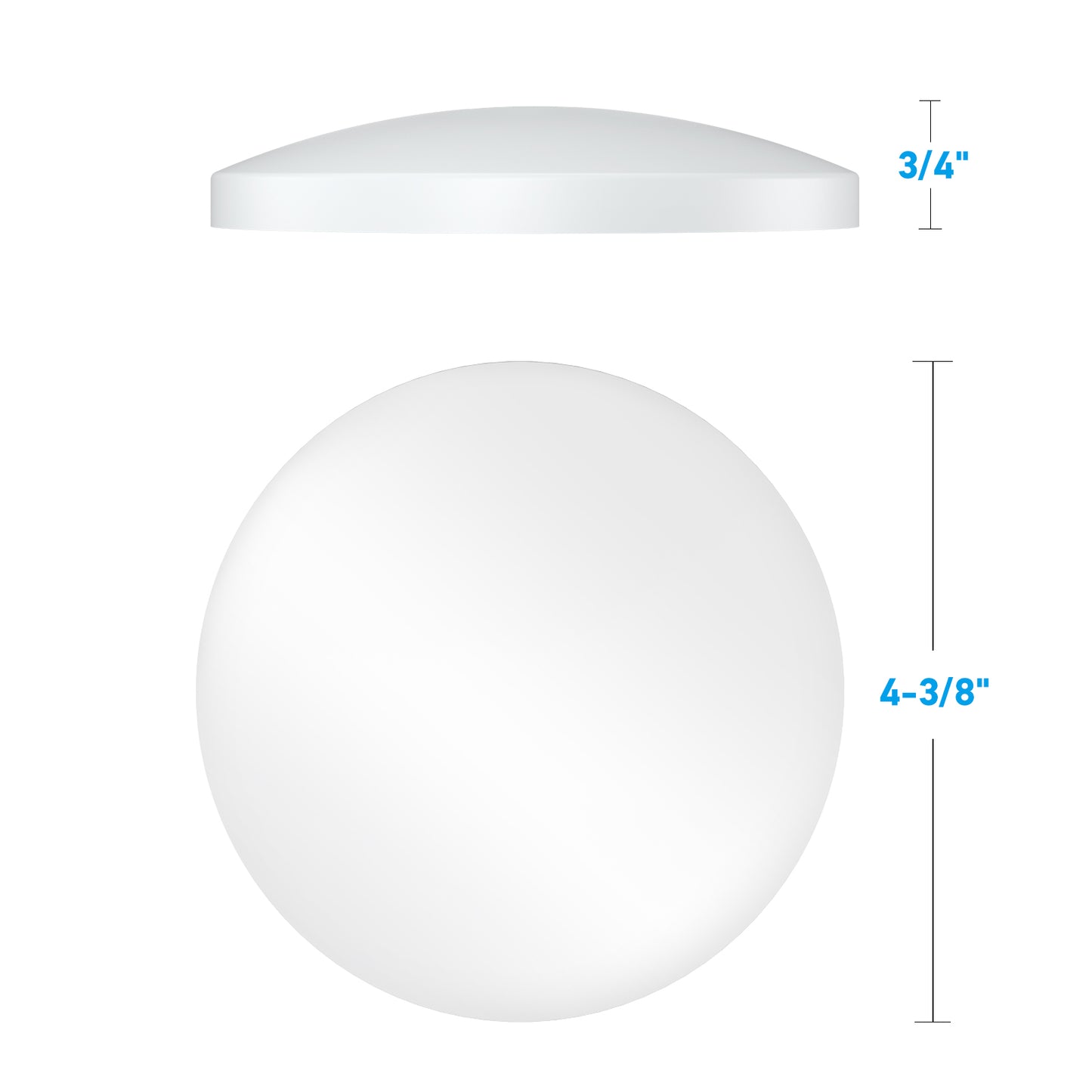 12V LED Ceiling Dome Light, RV Interior Puck Light, Overhead Panel Light CRI 90+ Surface Mount DC 12V 6-Pack