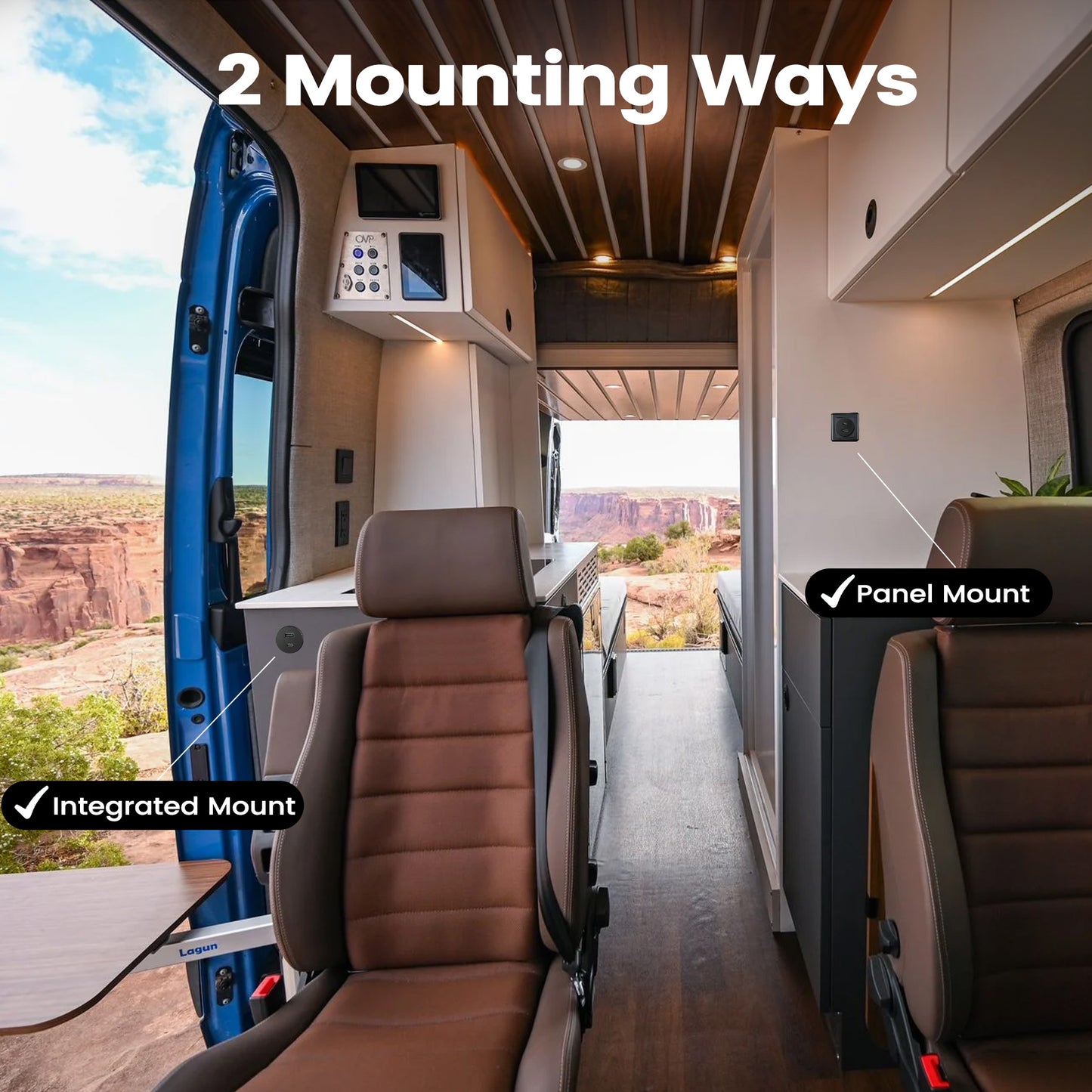 RV USB Outlet 12V Wall Mount,PD3.0 24W & QC3.0 18W 12V Aluminum with Black Faceplate