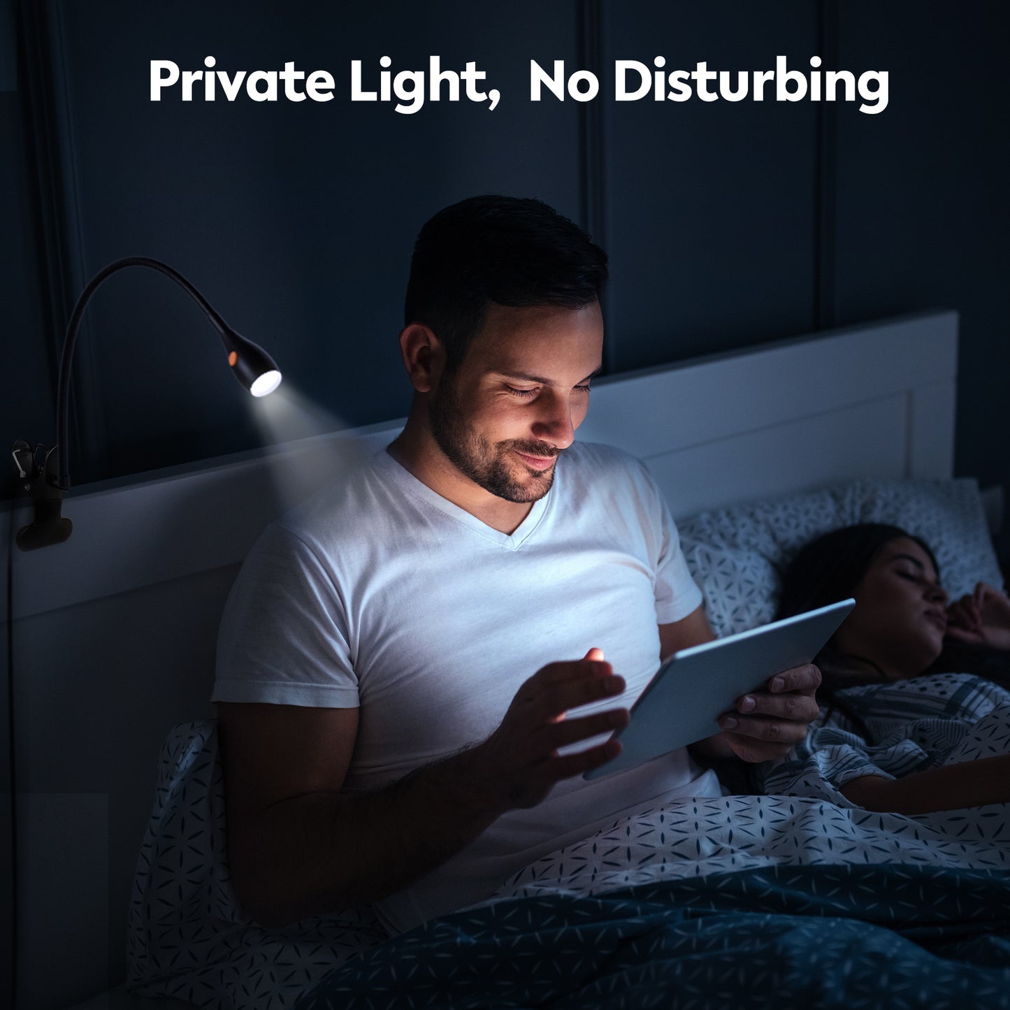 Reading Light for Clip on Lamp 3000K/Amber Light with USB-C Adapter