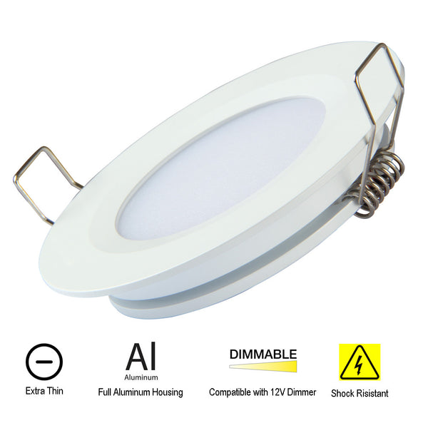 Acegoo RV Boat Led Recessed Ceiling Light 4 Pieces - Super Slim Full Aluminum